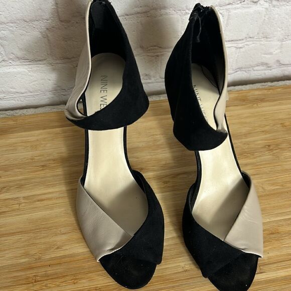Nine West Twist Peep Toe Pump EUC - Picture 8 of 9